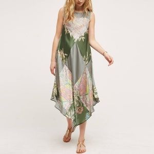 ANTHROPOLOGIE Trouvaille Dress, Green/Mulit, XSP